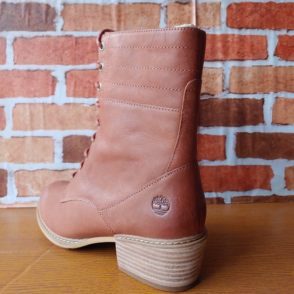 WOMEN'S SUTHERLIN BAY LEATHER BOOTS BROWN NUBUCK - Picture 7 of 8